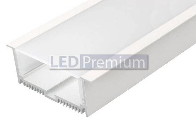 картинка Светодиодный профиль (LED), Профиль с экраном SL-Linia88-F-2500 White+opal