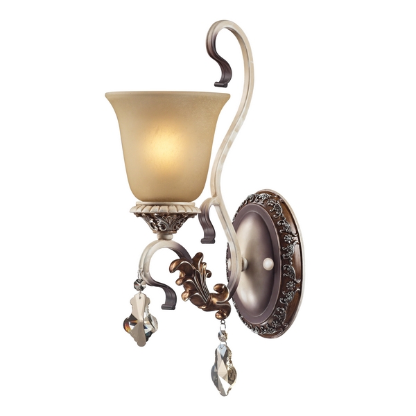 картинка Настенный светильник 708-01-02 ivory + amber