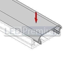 картинка Светодиодный профиль (LED), Алюминиевый профиль TOP-Wide-H11-2000 [32x11mm]