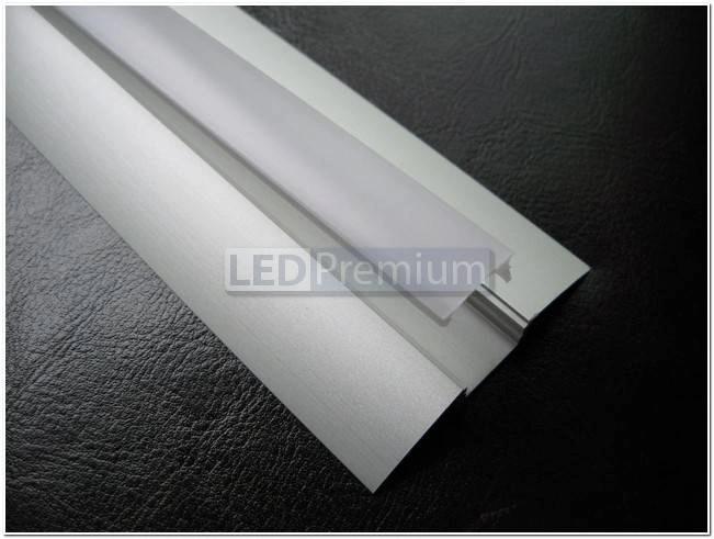 картинка Светодиодный профиль (LED), Профиль с экраном ALU-Flat-2000 Anod+frost [52.3x7.63mm]