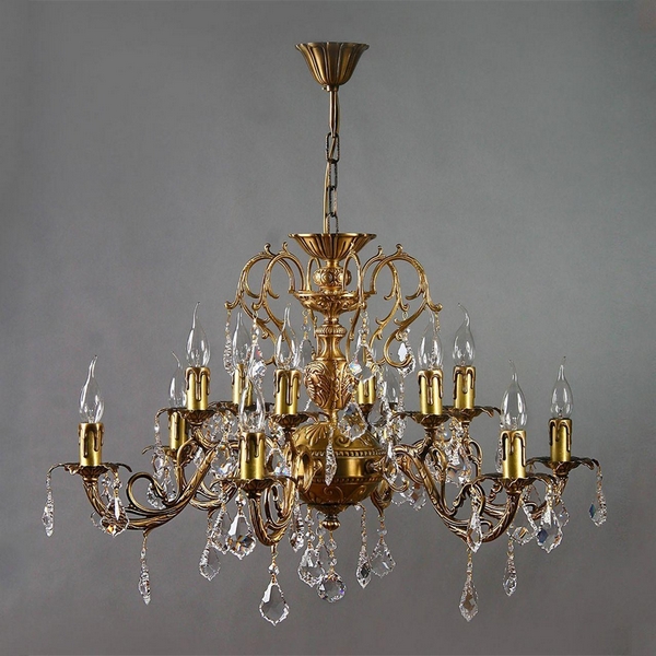 картинка Подвесной светильник Alicante 8888/6+6 AB Leaf Crystal