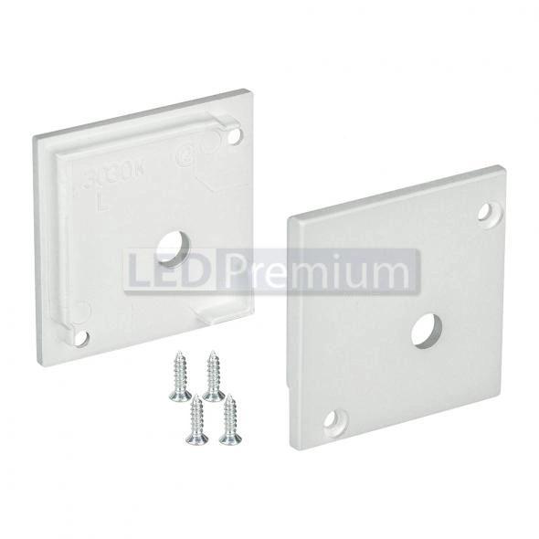 картинка Светодиодный профиль (LED), Заглушка SL-Kant-H30 Square с отверстием