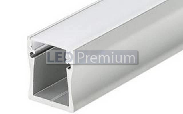 картинка Светодиодный профиль (LED), Профиль с экраном ALU-Wide-H28-2000 Anod+frost [23.2x27,7mm]