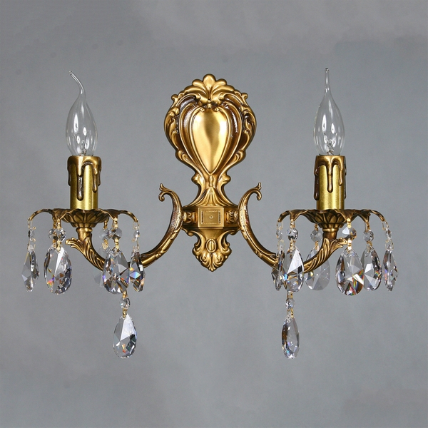 картинка Настенный светильник Benisa 2226/2 AB Tear Drop