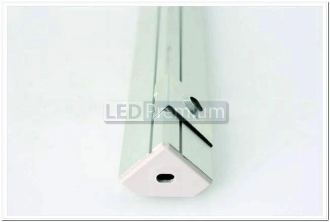 картинка Светодиодный профиль (LED), Угловой алюминиевый профиль PDS-45-T-2000-Anod [19х19mm]