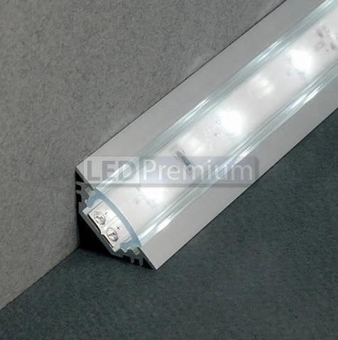 картинка Светодиодный профиль (LED), Алюминиевый профиль TOP-Corner-VF-2000-Anod [17.8x17.8]