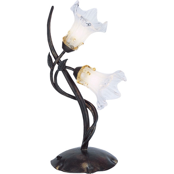 картинка Настольный светильник TX-0174/2 gold with clear red