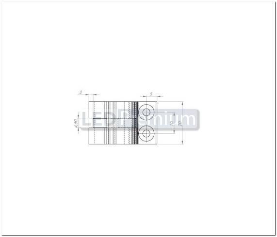 картинка Светодиодный профиль (LED), Держатель в шкаф для ALU-Round