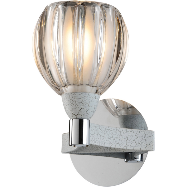 картинка Настенный светильник 418-01-71CWC chrome + white crack