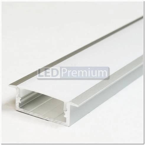 картинка Светодиодный профиль (LED), Встраиваемый алюминиевый профиль ARH-Wide-F-H10-2000-Anod [23.5x10.8mm]