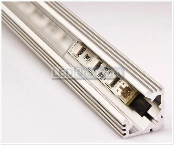 картинка Светодиодный профиль (LED), Угловой алюминиевый профиль PDS45-T-2000 [19х19mm]