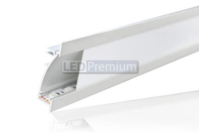 картинка Светодиодный профиль (LED), Алюминиевый профиль TOP-Swall-2000-Anod [53x13.5]