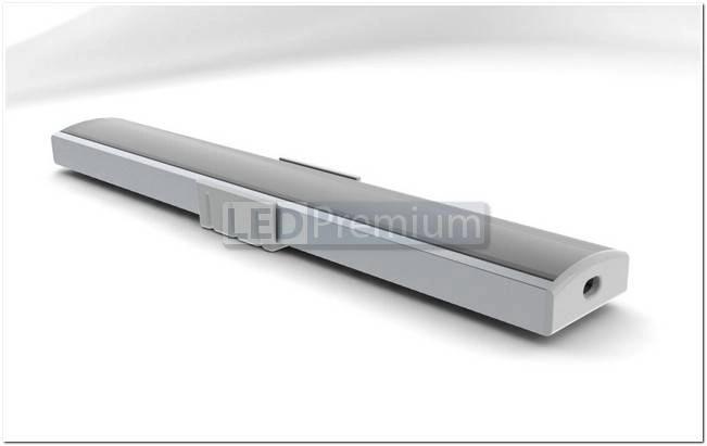 картинка Светодиодный профиль (LED), Профиль с экраном ALU-Wide-H8-2000 Anod+frost [22.6x8.47mm]