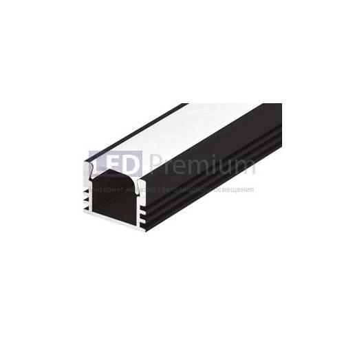 картинка Светодиодный профиль (LED), Алюминиевый Профиль PDS-S-2000 Anod Black RAL9005