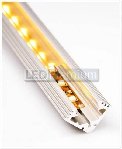 картинка Светодиодный профиль (LED), Угловой алюминиевый профиль PDS45-T-2000 [19х19mm]