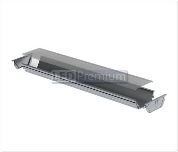 картинка Светодиодный профиль (LED), Профиль с экраном ALU-Power-RW80F-2000anod+clear-P [92x40mm]