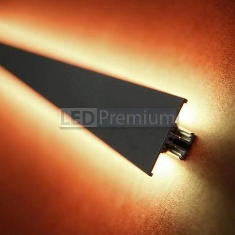 картинка Светодиодный профиль (LED), Алюминиевый профиль TOP-Back-2000-Anod [13.5x40mm]