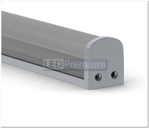 картинка Светодиодный профиль (LED), Профиль с экраном ALU-SQR-2000 Anod+frost [20x24.6mm]