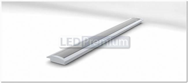 картинка Светодиодный профиль (LED), Профиль с экраном ALU-Wide-F-H8-2000 Anod+frost [29.6x8.47mm]