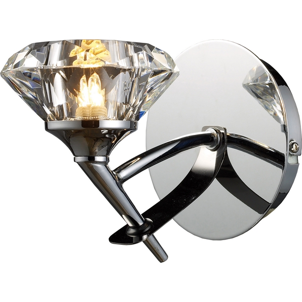 картинка Настенный светильник 907-01-11 chrome + dark chrome