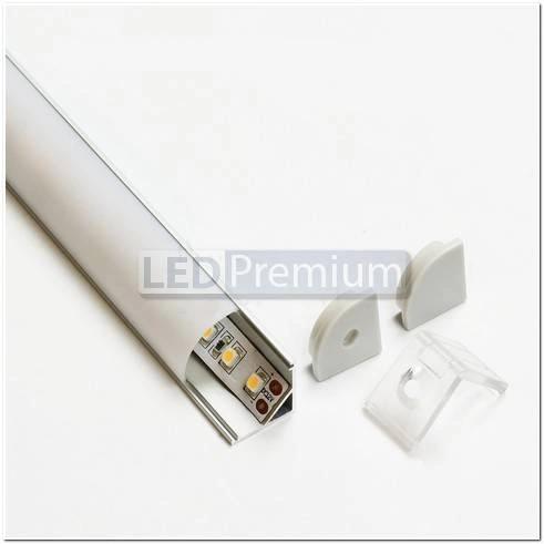 картинка Светодиодный профиль (LED), Угловой алюминиевый профиль ARH-Kant-H16-2000 Anod [16x16mm]