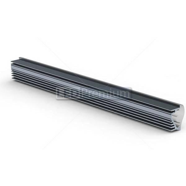 картинка Светодиодный профиль (LED), Профиль с экраном ALU-Asymetric-2000-Anod+frost Lens  [30x22.5mm]