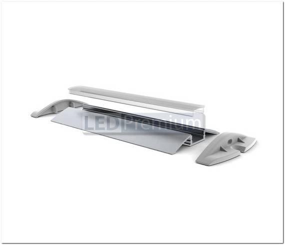 картинка Светодиодный профиль (LED), Профиль с экраном ALU-Flat-2000 Anod+frost [52.3x7.63mm]