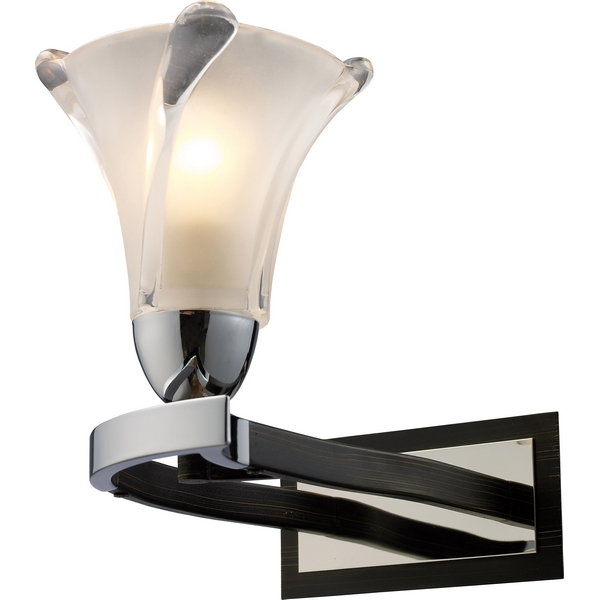 картинка Настенный светильник 470-01-11 chrome + dark wengue