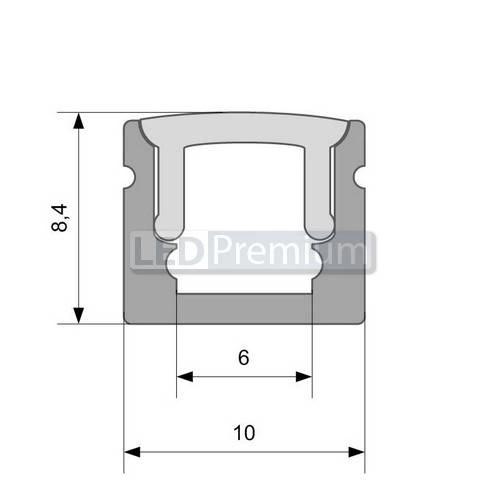 картинка Светодиодный профиль (LED), Профиль ARH-Mini5-2000 Anod