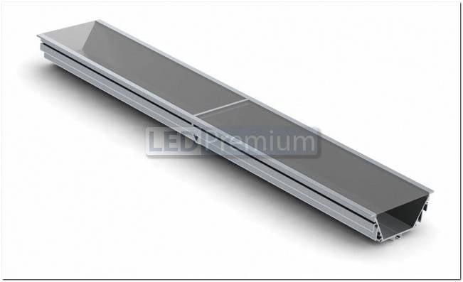 картинка Светодиодный профиль (LED), Профиль с экраном ALU-Power-RW80F-2000anod+clear-P [92x40mm]