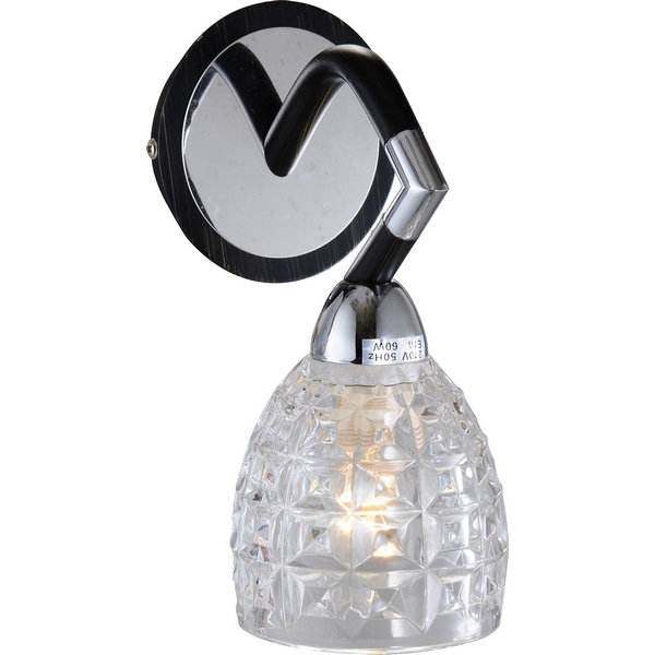 картинка Настенный светильник 412-01-61CDW chrome + dark wengue