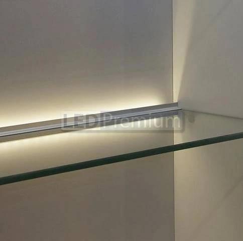 картинка Светодиодный профиль (LED), Алюминиевый профиль TOP-Glass8-2D-2000 [20.4x28mm]