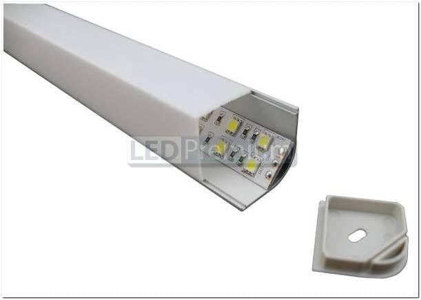 картинка Светодиодный профиль (LED), Угловой алюминиевый профиль ARH-Kant-H30-2000-Anod [30x30mm]