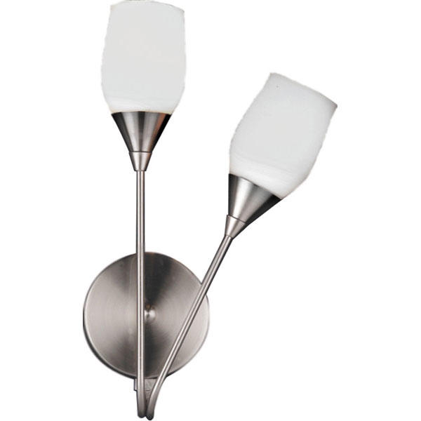 картинка Настенный светильник B-973/2 satin chrome