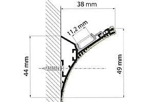 картинка Светодиодный профиль (LED), Профиль KARNIZ-HIDE-2000