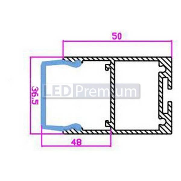 картинка Светодиодный профиль (LED), Экран ARH-Line-3750A-VOL-2000-Frost