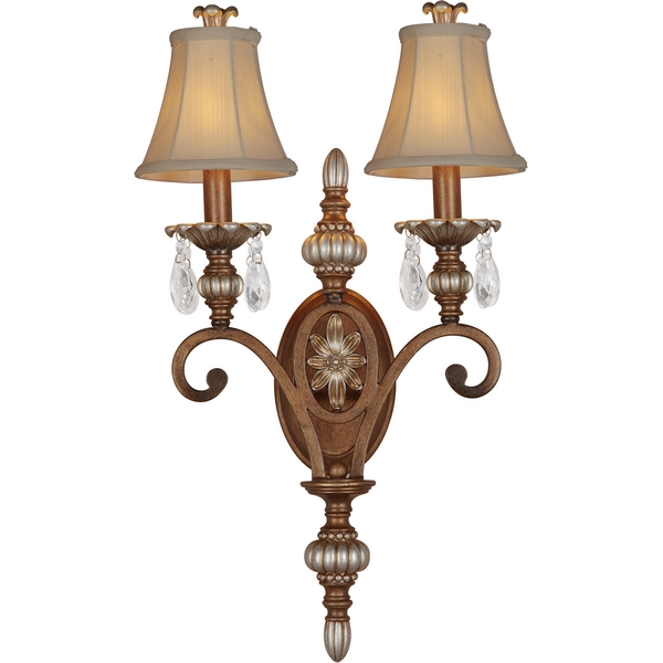 картинка Настенный светильник 707-02-51 antique silver + dark brown