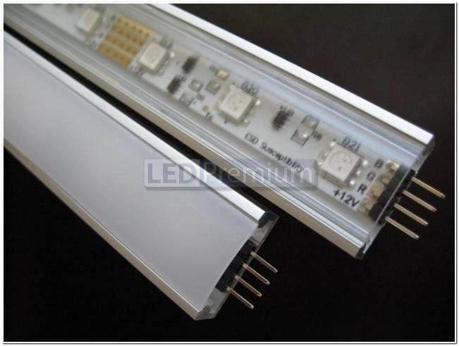 картинка Светодиодный профиль (LED), Профиль с экраном ALU-Wide-H8-2000 Anod+frost [22.6x8.47mm]