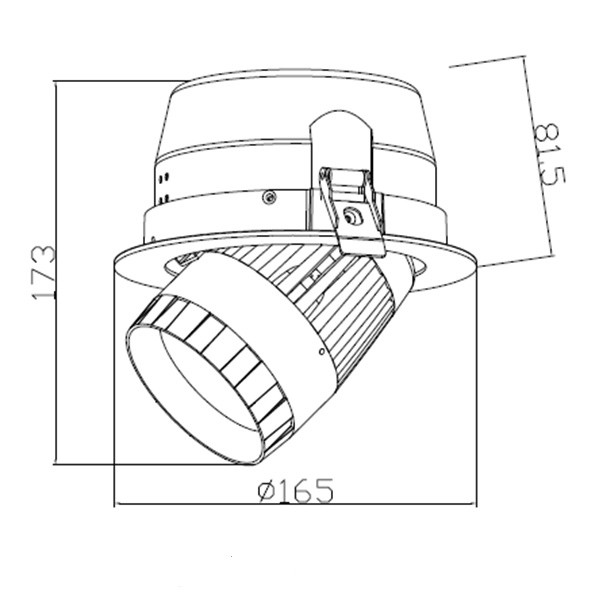 картинка Встраиваемый светильник 7-107