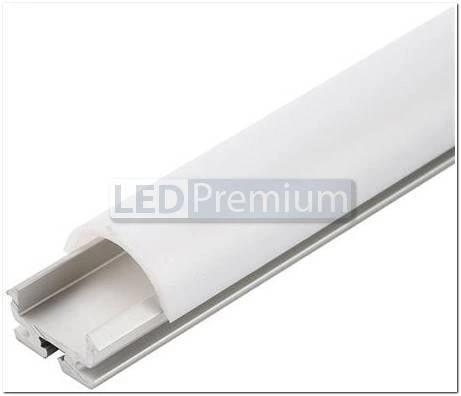 картинка Светодиодный профиль (LED), Профиль с экраном ALU-SQR-2000 Anod+frost [20x24.6mm]