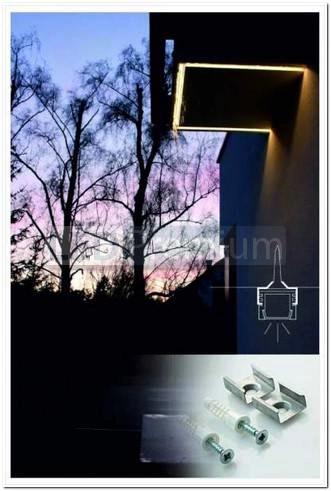 картинка Светодиодный профиль (LED), Алюминиевый профиль PDS-R-2000-Anod [18.5x15.75mm]