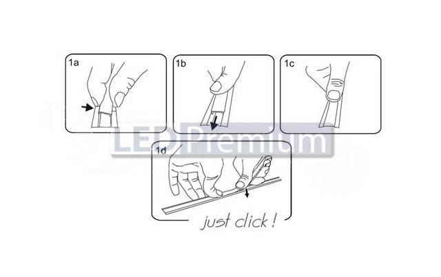 картинка Светодиодный профиль (LED), Экран с линзой 10°- 60° для PDS, MIC