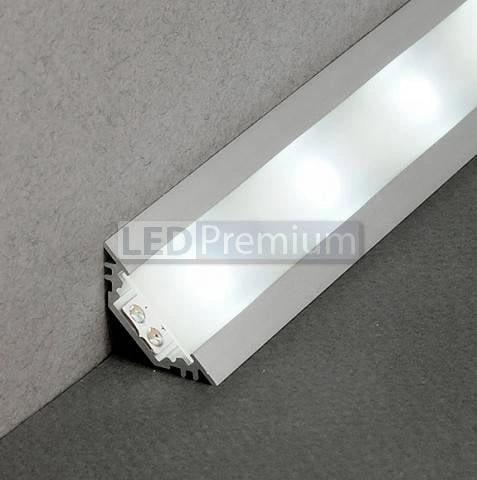 картинка Светодиодный профиль (LED), Алюминиевый профиль TOP-Corner-VF-2000-Anod [17.8x17.8]