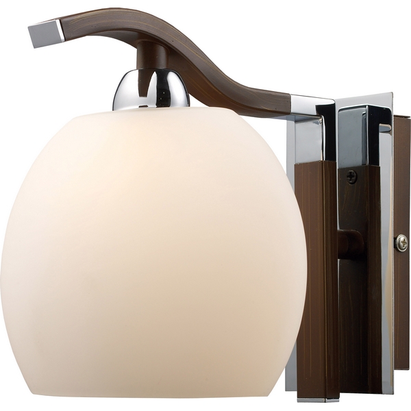 картинка Настенный светильник 413-01-11 chrome + wengue