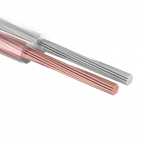 картинка Кабель акустический 2х0,50 мм² прозрачный Silicon (м. бухта 5 м) Rexant