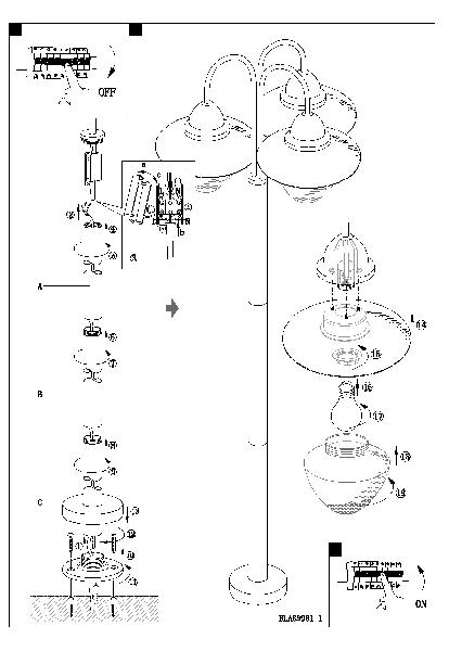 картинка Уличный светильник Sidney 83971