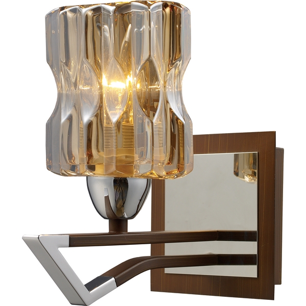 картинка Настенный светильник 469-01-11 chrome + wengue