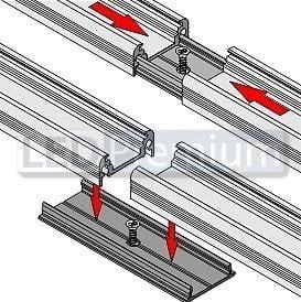 картинка Светодиодный профиль (LED), Алюминиевый профиль TOP-Surface-2000-Anod [20x8mm]