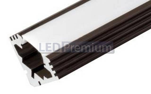 картинка Светодиодный профиль (LED), Алюминиевый профиль PDS45-T-2000-Anod-Brown Deep [19x19mm]