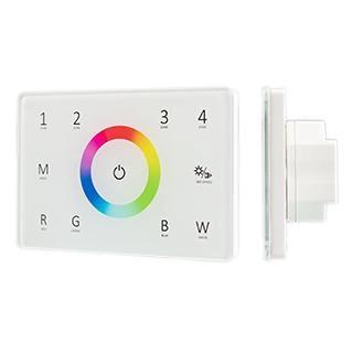 картинка Панель Sens SMART-P85-RGBW White (230V, 4 зоны, 2.4G)